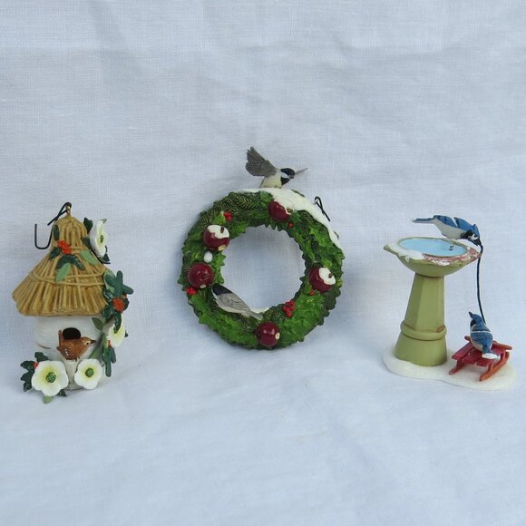 HALLMARK Keepsake Bird Christmas Ornaments by Marjolein Bastin - Set of 3 - Picture 4 of 8